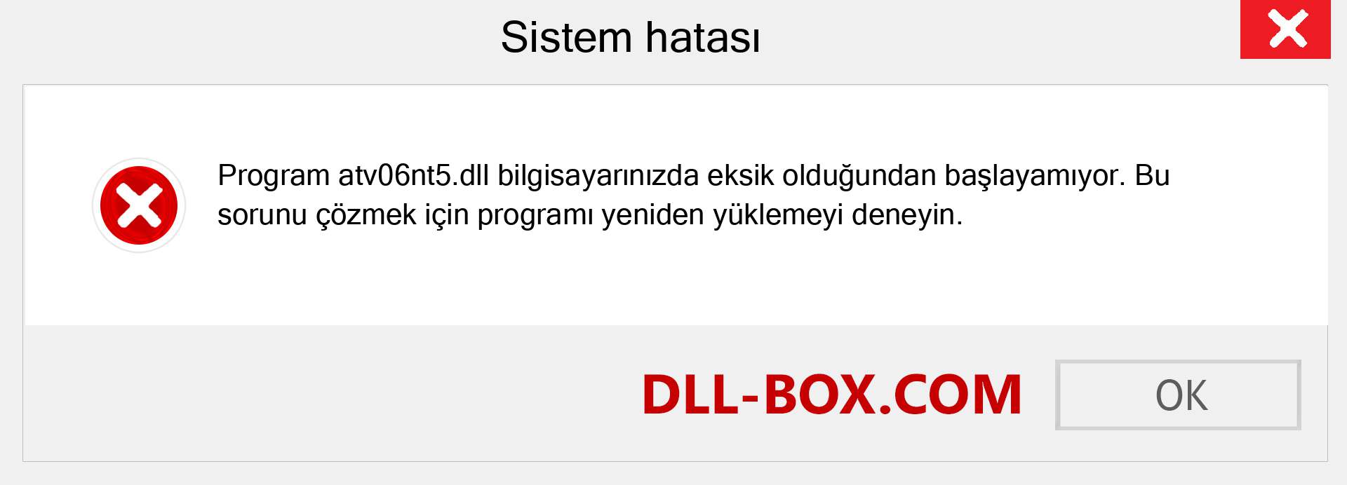 atv06nt5.dll dosyası eksik mi? Windows 7, 8, 10 için İndirin - Windows'ta atv06nt5 dll Eksik Hatasını Düzeltin, fotoğraflar, resimler